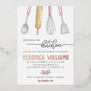 Invitation En Aluminium Mariage culinaire