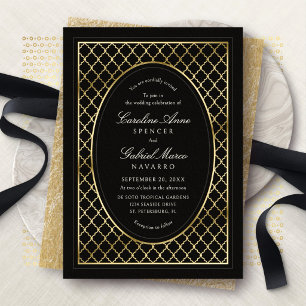 Invitation En Aluminium Mariage dans les jardins officiels de Black Gold
