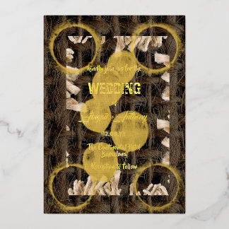 Invitation En Aluminium Mariage de frontière élégant