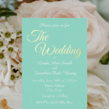Mariage de style simple Seafoam