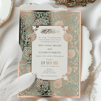 Mariage des accents d'huile d'or Art Nouveau islam