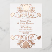 Mariage Floral Populaire Mexicain Moderne Imprimé