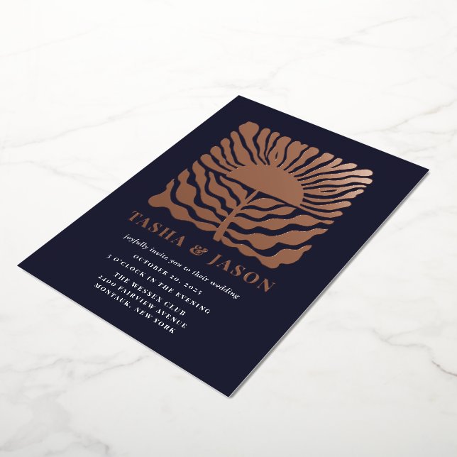 Invitation En Aluminium Mariage floral rétro chic (Rotation)