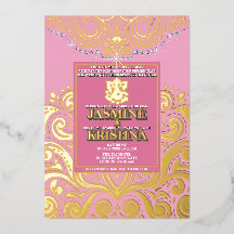 Mariage hindou LuxGlitter Or rose Ganesha
