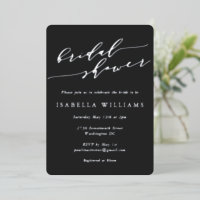 Mariage Minimaliste Noir Argent