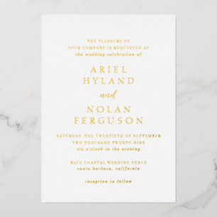 Invitation En Aluminium Mariage moderne Ariel Elégant