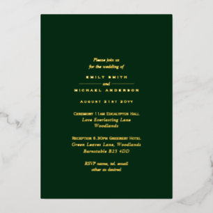 Invitation En Aluminium Mariage monochrome tout-en-1 pour la typographie d