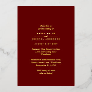 Invitation En Aluminium Mariage monochrome tout-en-1 pour la typographie d