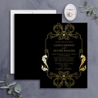 Mariage Monogramme en Ligne Artistique Fleur Or No