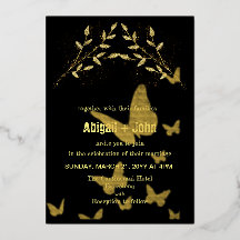 Mariage papillon Gold Branch