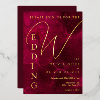 Invitation En Aluminium Mariage Passion Bourgogne