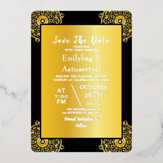 Invitation En Aluminium Mariage personnalisé Enregistrer la date