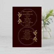 Mariage personnalisé Royal Deep Burgundy 