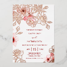 Mariage Rose Gold  Fleur de Cerisier Rose