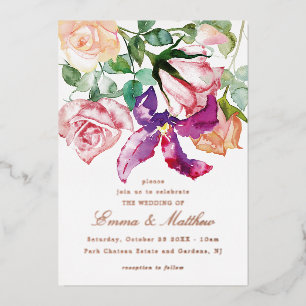Invitation En Aluminium Mariage rustique Wild Elegance