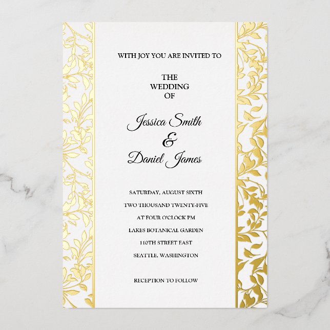 Invitation En Aluminium Mariage viticole (Recto)