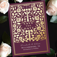Mauve Royal Médiéval Mariage d'épée Enregistrer la