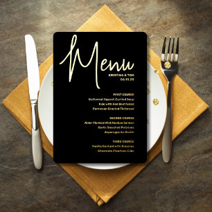 Invitation En Aluminium Menu moderne Flair