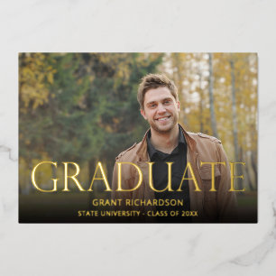 Invitation En Aluminium Mod Photo Graduation Party