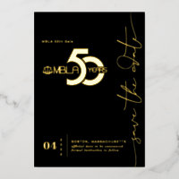 Moderne Minimaliste | 50e Gala Enregistrez la Date