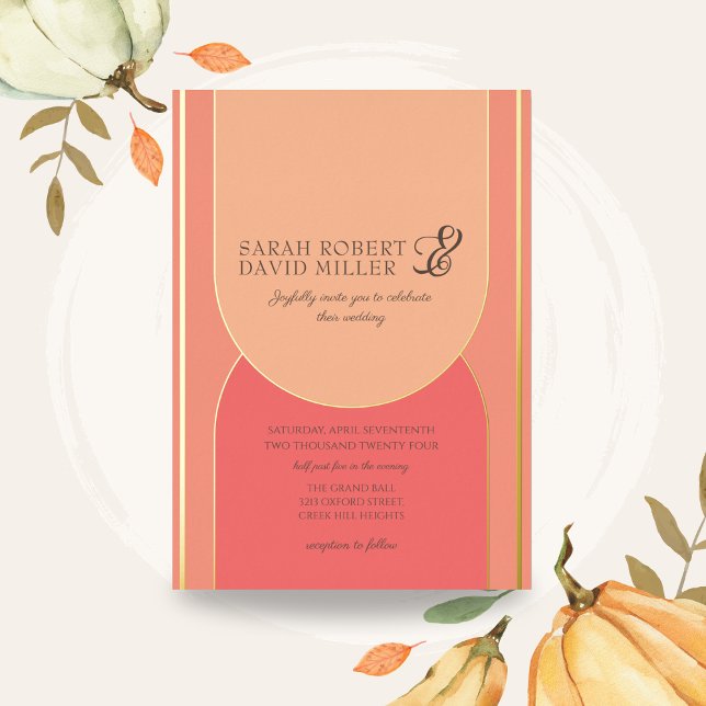 Invitation En Aluminium Moins de broche à arc Fuzz Bold Mariage (Créateur téléchargé)
