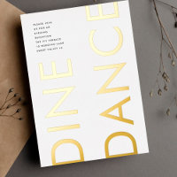 Monogramme Mariage OR DINE DANCE Ultra Moderne Gra