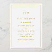 Monogramme simple mariage élégant Enregistrer la d