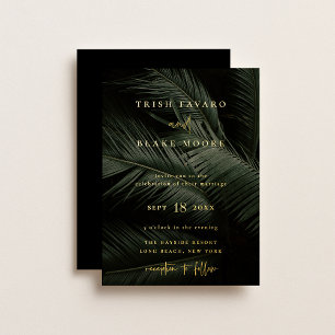 Invitation En Aluminium Moody Tropics Mariage
