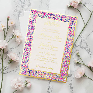 Invitation En Aluminium Motif géométrique turc Mariage islamique
