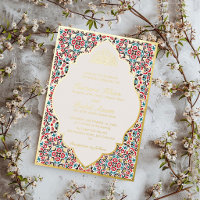 Motif marocain en treillis de bijoux islamique