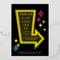Neon Marquee Arrow Party