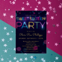 Neon Sweet sixteen Gold