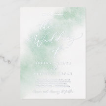 Nettoyage aquarelle | Mariage à huile vert et arge
