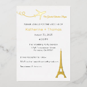 Invitation En Aluminium Notre Plus Grande Aventure Commence L'Invitation, 