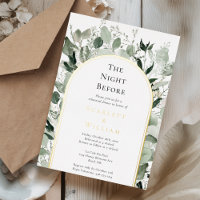 Nuit de noces voilée d'eucalyptus doré à l'arc