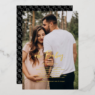 Invitation En Aluminium Oh Bébé   Simple Baby Shower Photo 