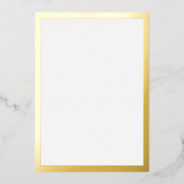 Invitation En Aluminium Or Blanc (Recto)