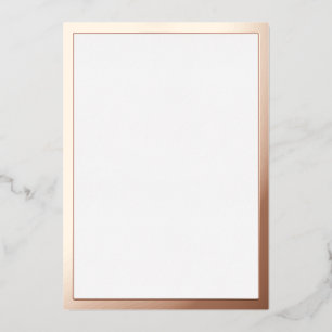 Invitation En Aluminium Or Rose blanc