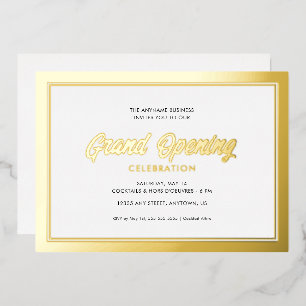 Invitation En Aluminium Ouverture solennelle de calligraphie sur feuille d