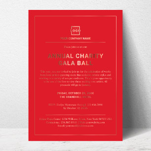 Invitation En Aluminium Parti d'événements d'entreprise personnalisée