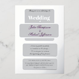 Invitation En Aluminium Pastel Tulip Mariage Suite Typographie élégante