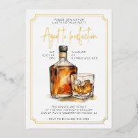 Personnalisable 40e anniversaire Whiskey Real Gold
