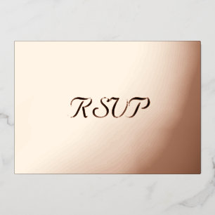 Invitation En Aluminium Personnalisé Modern Elegant Party Event RSVP Rose 