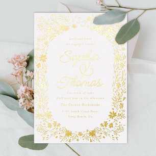Invitation En Aluminium Petit couple floral