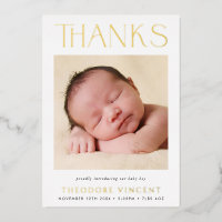 PHOTO MERCI serif moderne police nouveau bébé
