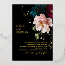 PixDezines Moody foncé arrangement floral