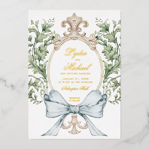 Invitation En Aluminium Poignets de feuilles non officiels avec mâchoire  