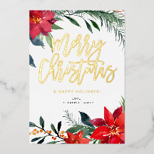 Poinsettia Floral Joyeux Noël