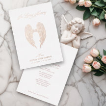 Real Rose Gold Fancy Angel Wings Metallic