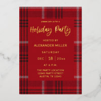 Red Plaid Flannel Fête